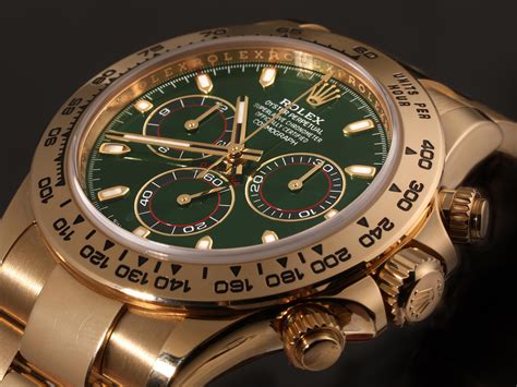 gold daytona green dial|rolex daytona green dial price.